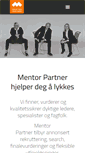 Mobile Screenshot of mentorpartner.no